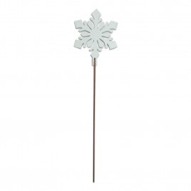 Топпер НГ Снежинка белая h-35см