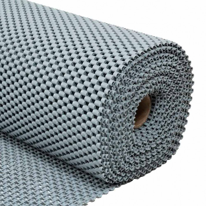 Коврик-дорожка против скольжения Цепочка 0,9*12м серый