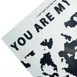 Пленка матовая в листах ONLY LOVE размер 58*58см