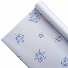 Пленка в рулоне матовая Осень пастельно сиреневая размер 58см*10м 65мкм