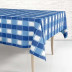 Скатерть одноразовая 120*220см Синяя клетка