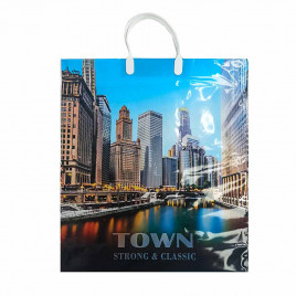 Пакет с пластмассовыми ручками 40*44см Таун 10шт