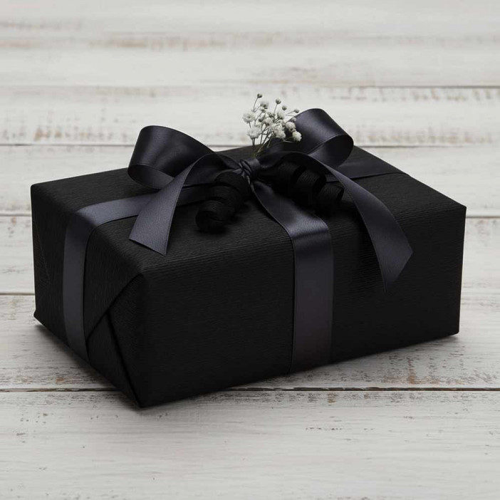 Бумага гофрированная ЧЕРНАЯ 902 140гр 