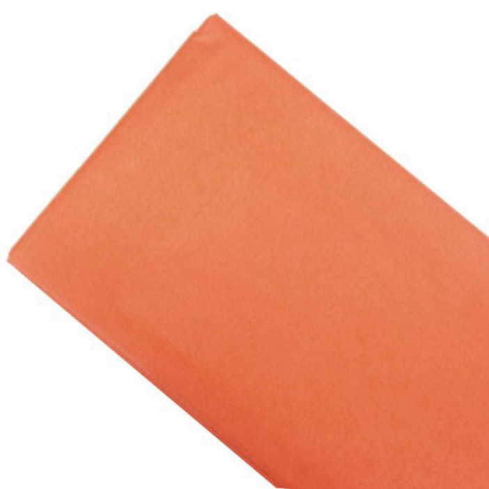 Бумага тишью в листах ОРАНЖЕВАЯ размер 50см*66см