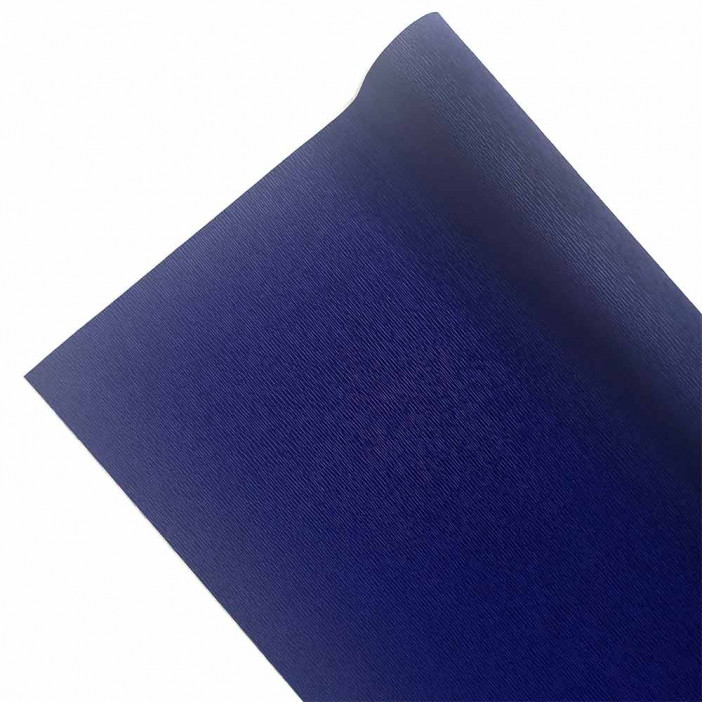 Бумага гофрированная ТЕМНО-СИНЯЯ  955 180гр