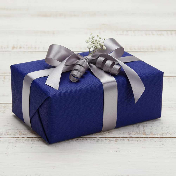 Бумага гофрированная ТЕМНО-СИНЯЯ  955 180гр