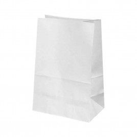Пакет бумажный белый с прямоугольным дном 70г/м2 размер 37*32*18см уп 10шт