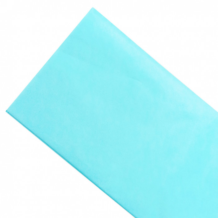Бумага тишью в листах БИРЮЗОВАЯ размер 50см*66см