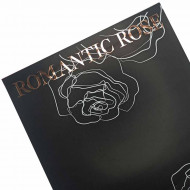 Пленка матовая Romantic rose черная размер 30*45см