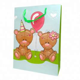 Пакет ЛЮКС детский Зверушки размер 31*42*12см