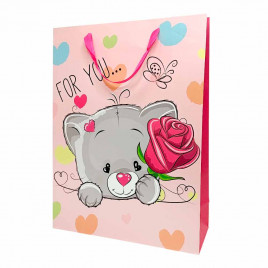 Пакет ЛЮКС детский Зверушки размер 31*42*12см