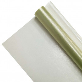 Пленка в рулоне Хрусталь пастельно-зеленая размер 57см*6,5м 120мкр