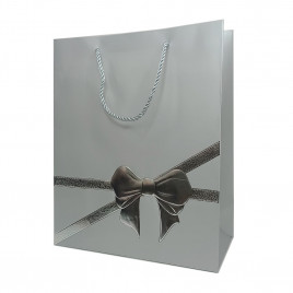 Пакет ЛЮКС Бантик металл размер 26*32*10см