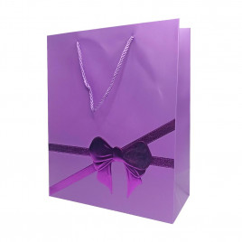 Пакет ЛЮКС Бантик металл размер 26*32*10см