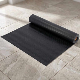Коврик-дорожка против скольжения Пятачки 0,9*12м толщина 2,4мм черный