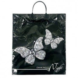 Пакет с пластмассовыми ручками 40*44см Бриллиантовая ночь 10шт