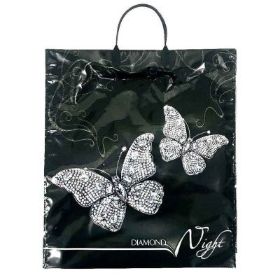 Пакет с пластмассовыми ручками 40*44см Бриллиантовая ночь 10шт