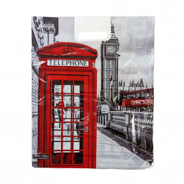 Пакет с вырубной ручкой Биг Бен 40*50см 40мкм 50шт