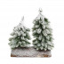Елочки заснеженные на пенечке Н-19 и 15см  
