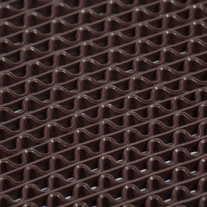 Коврик-дорожка против скольжения ZIG-ZAG 0,9*12м коричневый