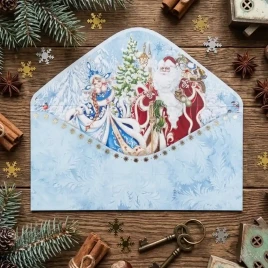 Конверт для денег НГ С Новым годом! 8*16,5см арт 59697