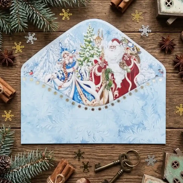 Конверт для денег НГ С Новым годом! 8*16,5см арт 59679