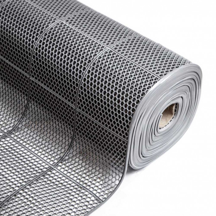 Коврик-дорожка Sunstep Ячейка 0,9*12м серый