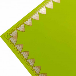 Пленка матовая Сицилия лаймовая размер 57*57см 65мкр