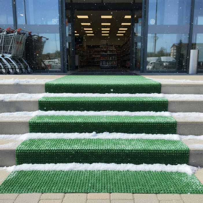 Дорожка щетина на ПВХ основе 0,9*15м зеленая