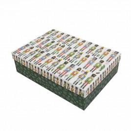 Коробка прямоугольная НГ Щелкунчики размер 35*25*10см