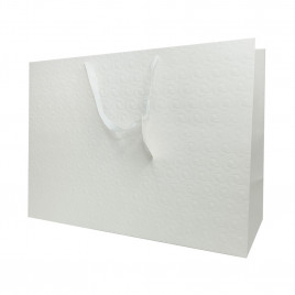 Пакет ЛЮКС Розочки белый размер 56*40*22см