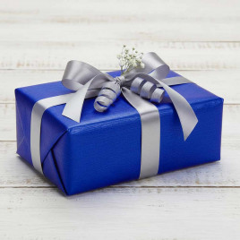 Бумага гофрированная металл СИНЯЯ 805 180гр 