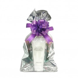 Пакет подарочный с фольгой Цветы металл размер 10*15см