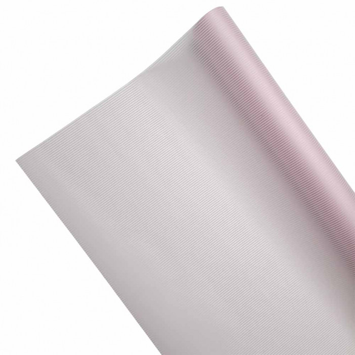 Пленка в рулоне матовая Нежные полосы пудра размер 58см*10м 50мкм