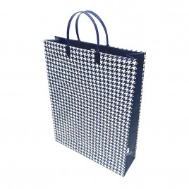 Пакет сумка размер 32*40см Синяя клетка