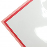 Пленка глянцевая с двойной каймой красная размер 58*58см