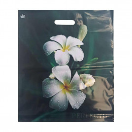 Пакет с вырубной ручкой Perfecto Плюмерия 48*42см 95мкм 25шт