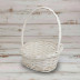 Корзина овальная белая ива со скошенным краем в 3-х размерах