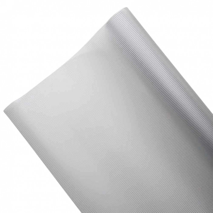 Пленка в рулоне матовая Нежные полосы серебро размер 58см*10м 50мкм