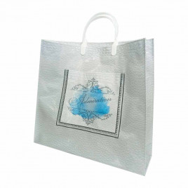 Сумка с пластмассовыми ручками многослойная с карманами Грация 40*33см