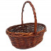 Корзина овальная ива коричневая в 2-х размерах