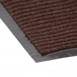 Коврик-дорожка влаговпитывающий ребристый Стандарт 0,9*15м коричневый