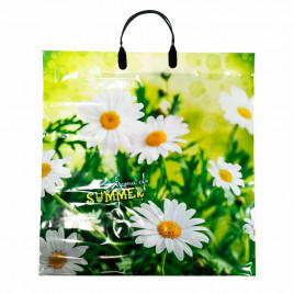 Пакет с пластмассовыми ручками 40*44см Ароматы лета 10шт