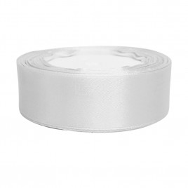 Лента атласная светло-серая размер 2,5см*23м
