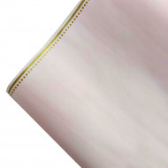 Фетр ламинированный с каймой розовая с золотом размер 60см*5м