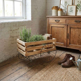 Телега-подставка металлическая размер 50*28*31см