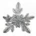 Веточка снежинка заснеженная D-36см 
