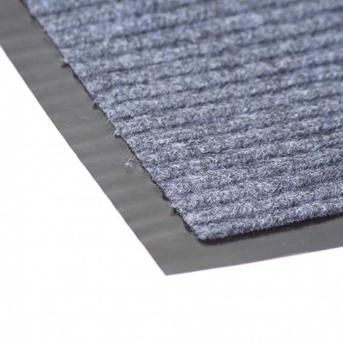 Коврик-дорожка влаговпитывающий ребристый Cтандарт 0,9*15м серый