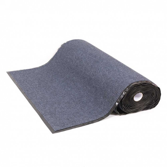 Коврик-дорожка влаговпитывающий ребристый Cтандарт 0,9*15м серый