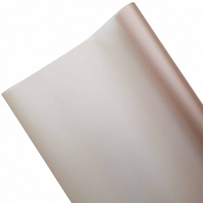 Пленка в рулоне матовая Нежные полосы розовое золото размер 58см*10м 50мкм